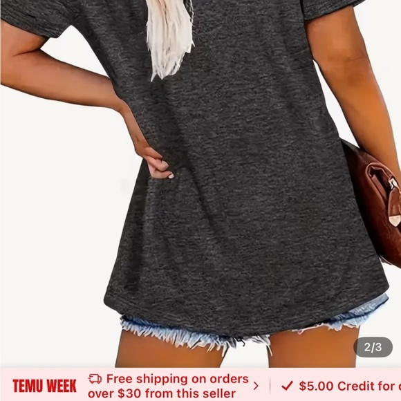 Easily Distracted by Birds Graphic T-Shirt - Gray - Picture 5 of 5